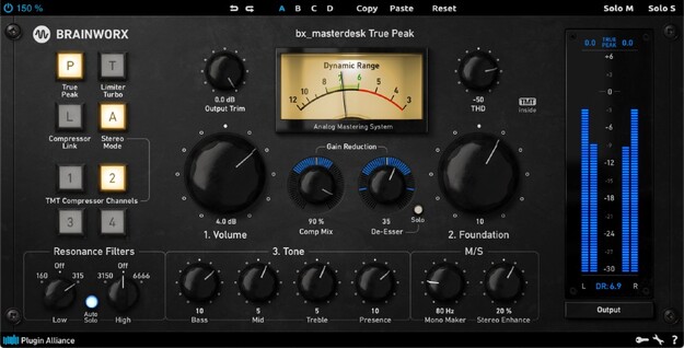 bx_masterdesk True Peak – Mastering by Brainworx