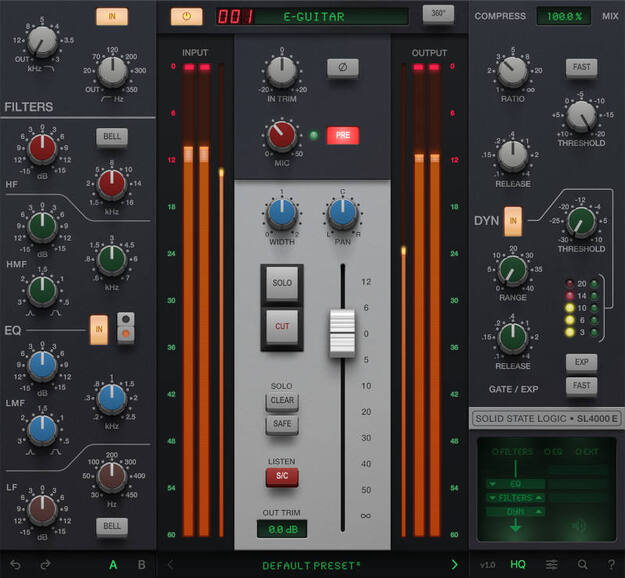 SSL 4K E Plug-in – Channel Strip