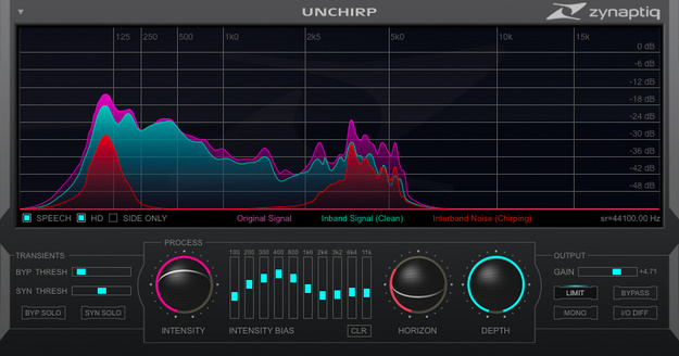 UNCHIRP – Transient Shaper by Zynaptiq