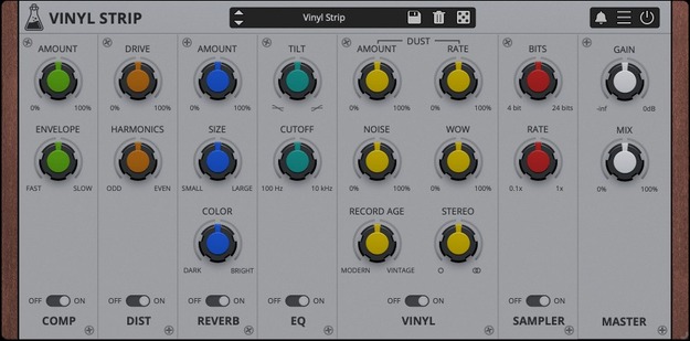 Vinyl Strip – Multi-Effect by AudioThing